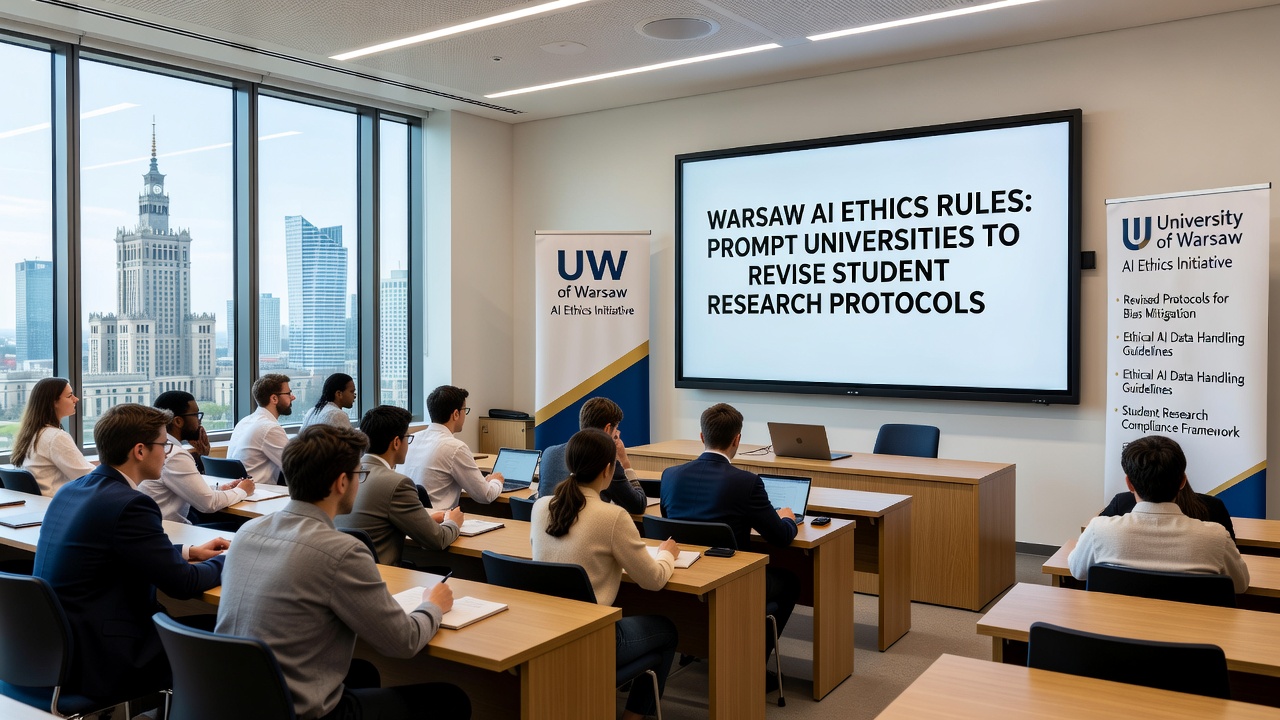 Students and faculty discussing revised AI research protocols during a workshop